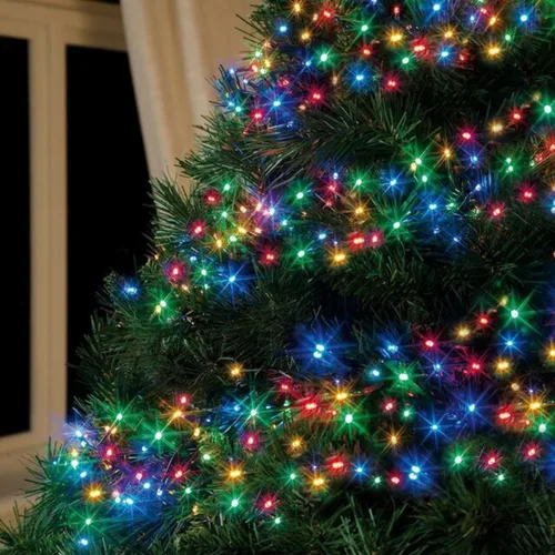 Vista 22 de FUNPENY - Paquete de 50 x 2 luces LED de Navidad para uso al aire libre de 16 pies, tira de luces con 8 modos, luces impermeables para árbol
