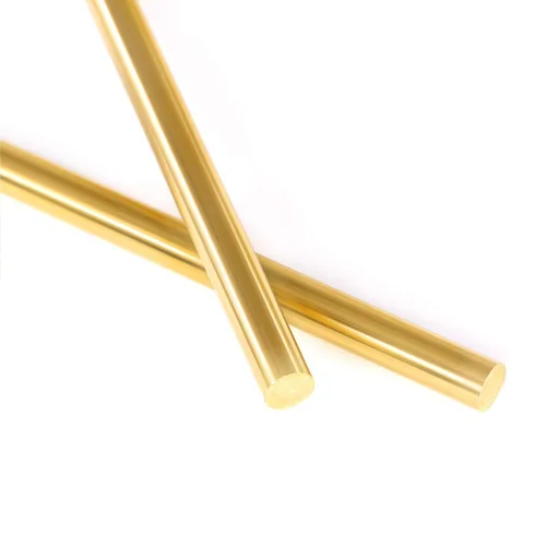 Vista 5 de Swpeet Juego de 2 barras de torno de varilla redonda maciza de latón de 1/4 de pulgada de diámetro, 14 pulgadas de largo, perfecto para varios ejes