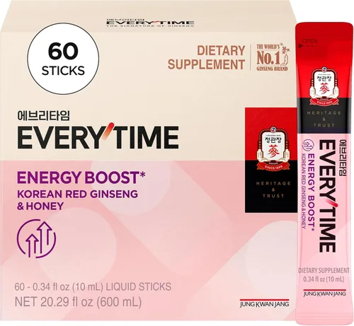 Vista 19 de JUNG KWAN JANG Everytime - Extracto de ginseng rojo coreano en barra de 1,000 mg y pomelo – Bebida energética vegana con raíz de ginseng suplementos