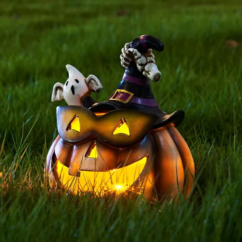 Decoraciones de Halloween – Decoración de luces de calabaza – Linterna decorativa para exteriores para el hogar, interior, exterior, Halloween,