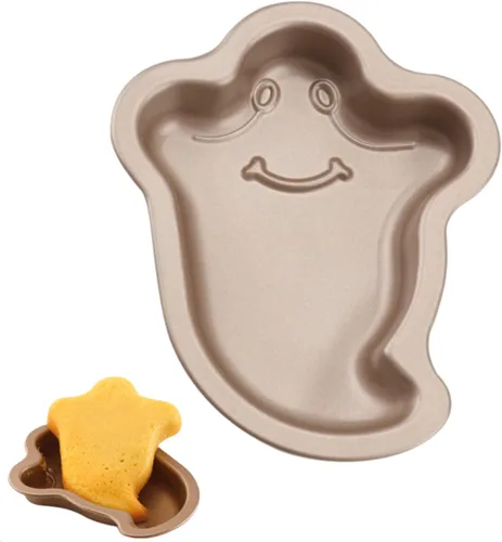 Vista 12 de Crethinkaty Moldes para tartas en forma de árbol de Navidad, molde para tartas de 5.3 pulgadas, antiadherente, para pastel de Navidad, chocolate