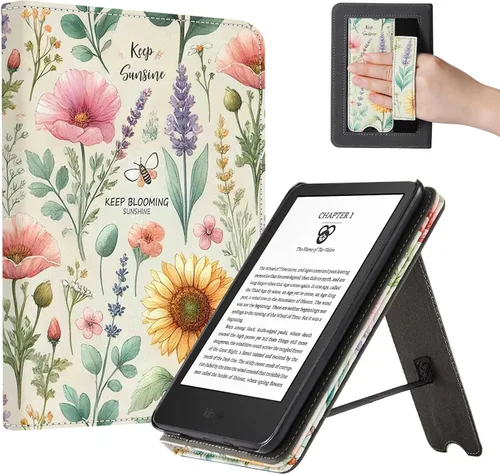 Vista 17 de CoBak Funda para tablet de 6" (2024 y 2022, 11ª generación), funda inteligente de piel sintética con función de encendido/encendido automático