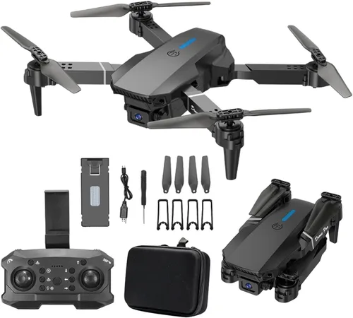 Vista 4 de Drone with 1080p HD FPV Camera, 3-Level Flight Speed to Switched Drone with Foldable Arms, Altitude Hold Headless Mode Start Speed Adjustment