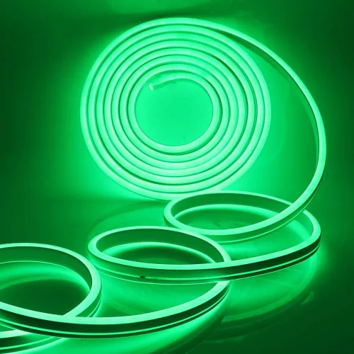 Vista 12 de Luz de neón LED, regulable CA 110-120V flexible tira de luces LED de neón, 120 LEDs/M, 50 pies/49.2 ft impermeable 2835 SMD LED cuerda de luz + Azul