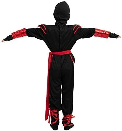 Vista 5 de Spooktacular Creations Conjunto de disfraz de dragón ninja para niños, fiesta de disfraces de Halloween
