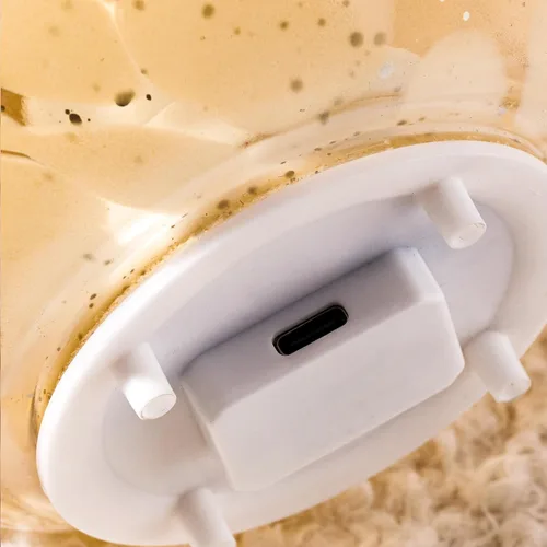 Vista 7 de Lámpara de mesa inalámbrica de cristal con forma de hongo para dormitorio, lámparas de mesita de noche de escritorio pequeñas para sala de estar