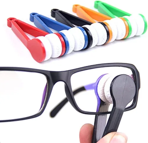 5 unids limpiador de vidrio para gafas de sol, cepillo de microfibra para gafas, limpiador de lentes de vidrio magnético, accesorios de limpieza de