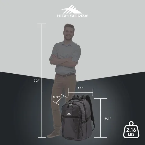 Vista 2 de High Sierra Bolsa de viaje, Mercury Black, Mochila