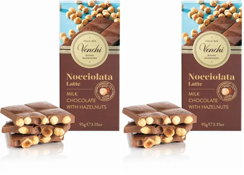 Vista 5 de Venchi Chocolate Blanco con Pistachos y Nueces Saladas