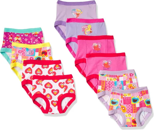 Sesame Street Pantalones de entrenamiento unisex para niños pequeños con elmo, monstruo de galletas y pájaro grande con calcomanías y tabla de éxito
