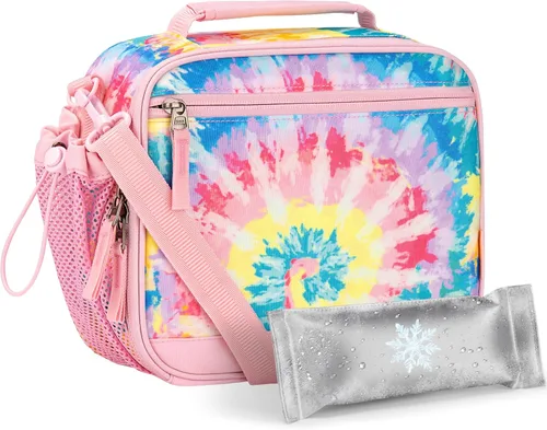 Vista 10 de Choco Mocha Lonchera Galaxy para Niños Lonchera para Niñas Loncheras para la Escuela Bolsa de Almuerzo paquetes de hielo con Correa para el Hombro