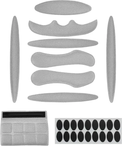 Vista 8 de 1 juego de almohadillas para casco de bicicleta, kit de acolchado, almohadillas de espuma universales para casco de motocicleta o bicicleta (negro)