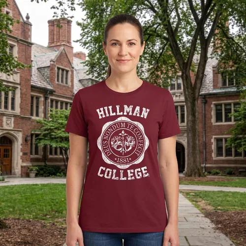 Vista 4 de The Goozler Hillman College - Retro 80s Sitcom tv - Camiseta unisex Granate