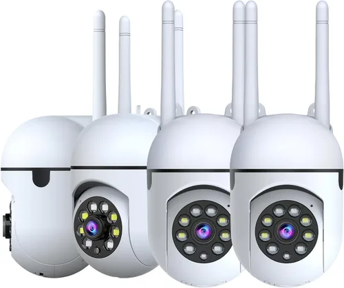 Paquete de 4 cámaras de seguridad WiFi para interiores