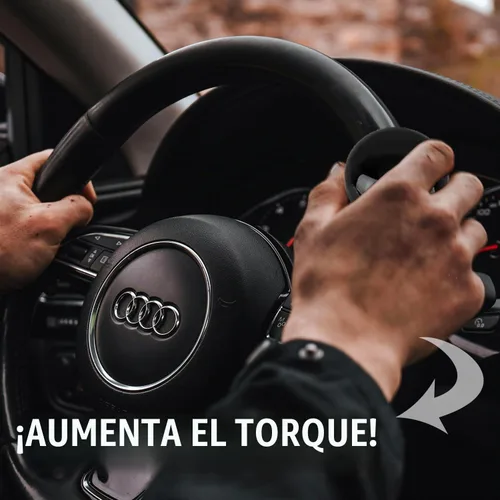 Vista 6 de Zento Pomos de Dirección Clásicos Negros Ajuste Universal Volante de Vehículo Suicide Spinner Manijas de Calidad Premium Negro 1
