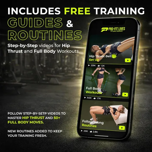 Vista 9 de Cinturón de empuje de cadera para levantamiento de cadera con mancuernas, cinturón de puente de glúteos acolchado para pesas, pesas rusas y platos