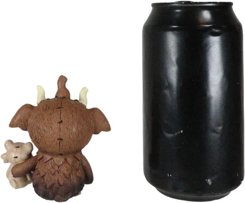 Vista 7 de Ebros Gift Furry Bones Warren, el mamut lanudo con diente de sable, esqueleto de tigre coleccionable, esqueletos, monstruo, Halloween, osario