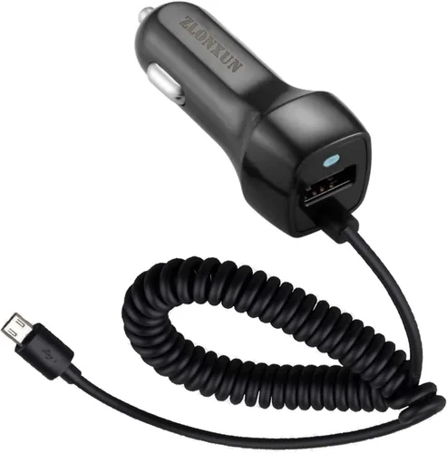 Car Charger with Micro USB Cable for Samsung Galaxy S7 Edge/A10/S6/J7/J8/J6/A9,LG K20/K30/G4/Stylo 3,Motorola X/Moto E7/E6/G5,HTC m9/m8,Other Micro
