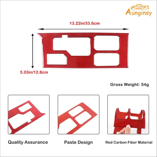 Vista 53 de Aunginsy Marco para panel de cambio de marchas con caja de almacenamiento Compatible con Toyota Tundra/Sequoia 2022-2024 2025 Protector contra