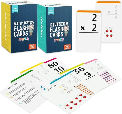 Vista 11 de merka Tarjetas flash de matemáticas, 169 tarjetas en total, matemáticas de aprendizaje adicional, matemáticas preescolares, juego de creación