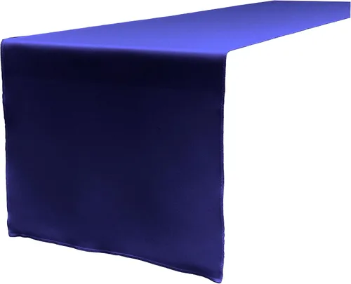 Vista 7 de LA Linen™ mantel de popelina de poliéster de 14 por 108 pulgadas Blanco P