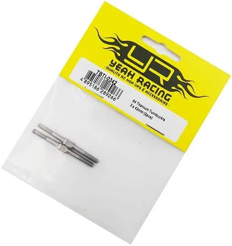 Vista 2 de Yeah Racing 64 titanio Turnbuckle 0.118 x 1.654 in 2 piezas #TBTI-0342