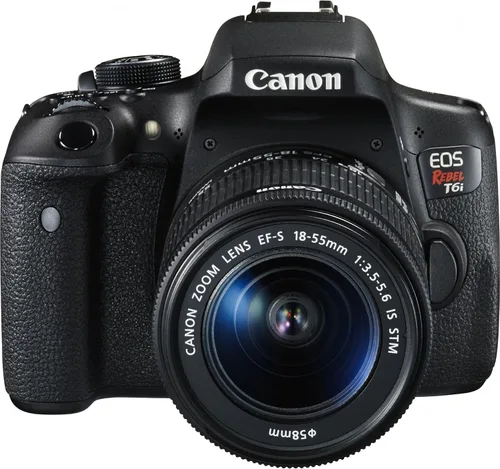 Canon EOS Rebel T6i Digital SLR con lente EF-S 18-55mm IS STM - Habilitado para Wi-Fi