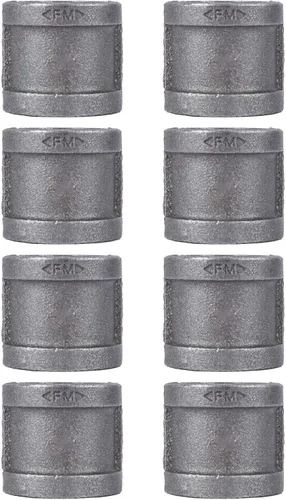 Vista 18 de PIPE DECOR Codo de 90 grados, 3/4 pulgadas, hierro maleable negro, juego de 6 – para fontanería, muebles de bricolaje y tubería estándar de 3/4