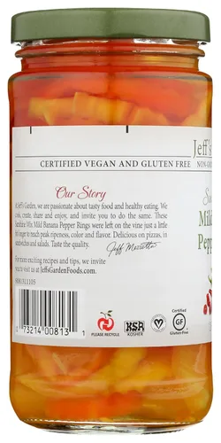 Vista 7 de Jeff's Garden Sunshine Mix - Anillos suaves de plátano y pimienta, 12 FZ