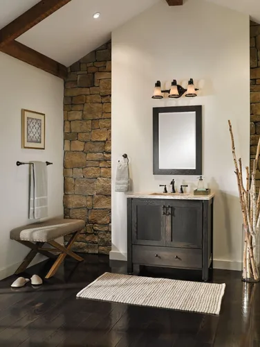 Vista 2 de Moen T4520ORB Wynford Grifo de baño de arco alto de dos manijas sin válvula, bronce aceitado