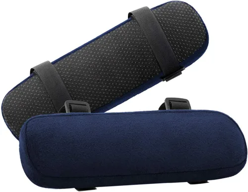 Vista 12 de MOSISO Reposabrazos para Silla (Paquete de 2), Almohadillas de Espuma de Memoria para Sillas de Casa/Oficina, Fundas Cómodas para Brazos