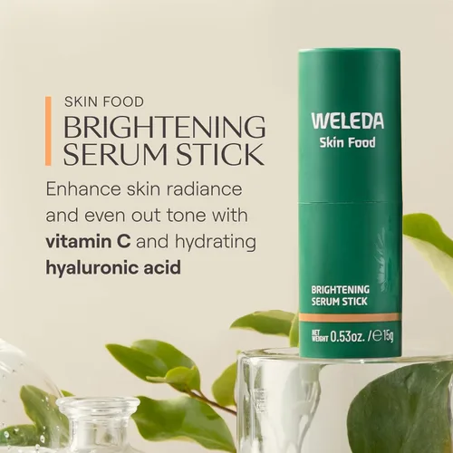 Vista 3 de Weleda Sérum Iluminador en Barra Skin Food con Vitamina C y Ácido Hialurónico