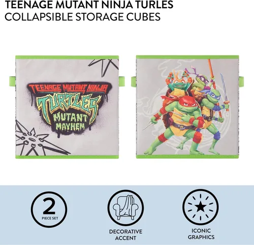 Vista 97 de Idea Nuova Marvel Avengers - Juego de dos espaciosos cubos de almacenamiento plegables, 10 x 10 pulgadas, Avengers / gris