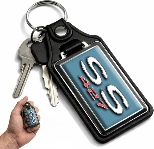 Vista 69 de Brotherhood Car Key Chain for Chevelle - Classic Models Keychain for Men and Women Gift Key Ring