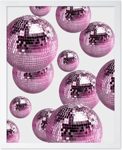 Vista 36 de Poster Master Disco Ball Head Poster - Retro Cocktail Print - Alcohol Art - Martini Glass Design - Preppy Design - Disco Print - Bar Cart Decor