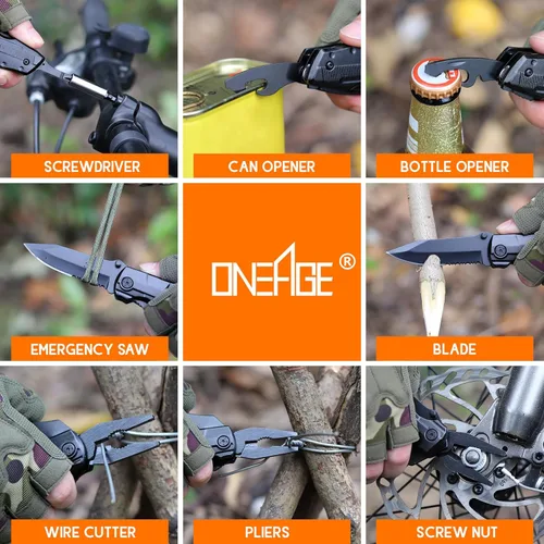 Vista 3 de Navaja multiherramienta, grabada con la frase “Best Brother Ever”, regalos de Navidad para el hermano, ideas de regalo de cumpleaños, gadgets