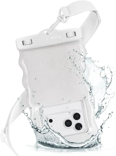Vista 18 de Case-Mate Funda impermeable IP68 para teléfono grande con diseño de lazo - Esenciales de viaje a la playa para crucero - Funda flotante con cordón
