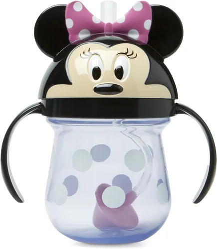 Vista 7 de The First Years Cocomelon - Vaso con popote con peso, a prueba de derrames, con cubierta superior abatible, tazas de transición para beber