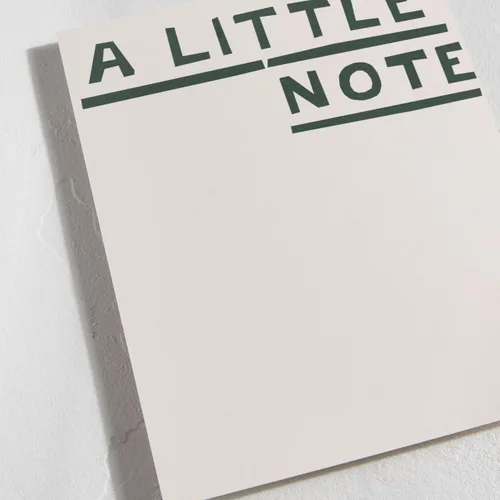 Vista 2 de Minted Little Note - Juego de 10 tarjetas de notas planas y sobres para invitaciones y mensajes de agradecimiento escritos a mano, diseño
