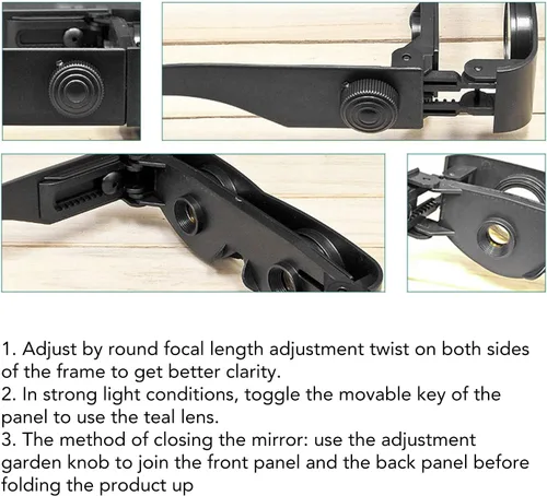 Vista 2 de ANGGREK - Lentes binoculares profesionales para pesca, observación de aves, conciertos, teatro, televisión