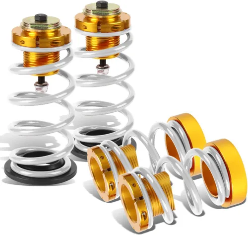 Vista 8 de DNA MOTORING Kit de resorte de mangas coilover de suspensión de 4 piezas compatible con 06-11 Civic, negro, COIL-HC06-BK