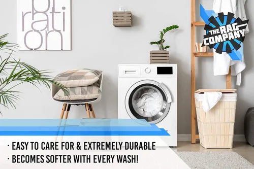 Vista 5 de The Rag Company - Toallas de limpieza multiusos de microfibra de rizo - Grado comercial, altamente absorbentes, sin pelusas, sin manchas, cocinas