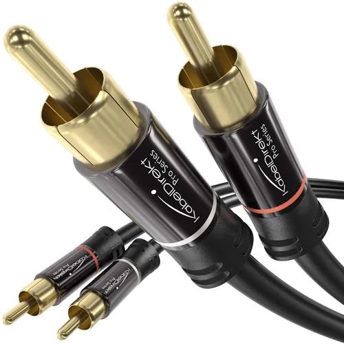 Vista 9 de CableDirect - Cable RCA/Phono de 3 pies, 2 × 2 enchufes, cable de audio estéreo, calidad de sonido prácticamente a prueba de roturas y impecable