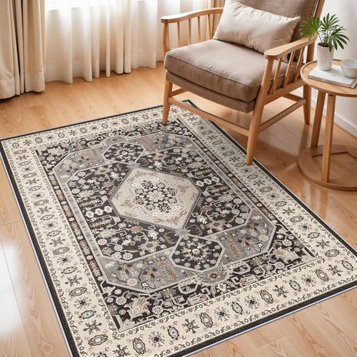 Vista 65 de Alfombra de Pasillo Lavable - Alfombras de Cocina de 2'6"x12' con Respaldo Antideslizante, Alfombras de Casa de Campo para Interiores para Sala