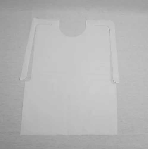 Vista 4 de Paquete de 100 baberos para adultos de plástico desechables