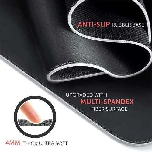 Vista 4 de Mouse Pads Anime Game Gaming Mouse Pad RGB Gamer PC Computer Mousepad Backlit Mause Pad Large XXL LED Desk Mat Keyboard Table 31.49 inch x12 inch A4