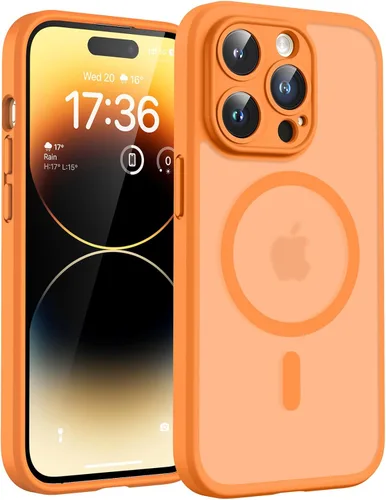 Vista 1062 de TOCOL Funda para iPhone 11, compatible con Magsafe, protección completa de cámara, imanes integrados, protección contra caídas, funda translúcida