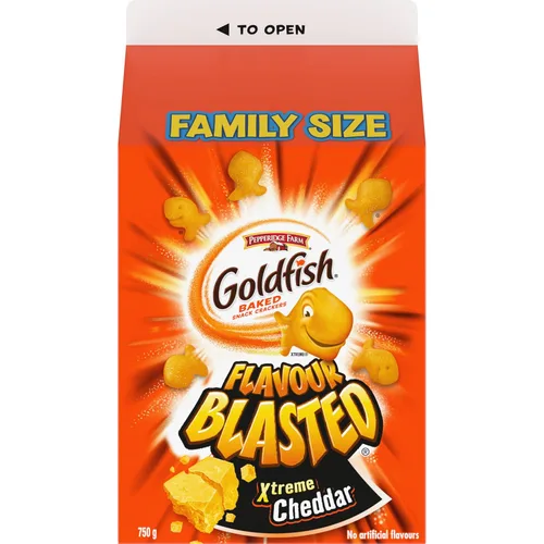 Pepperidge Farm Goldfish Flavour Blasted Xtreme Cheddar Crackers, 26.46 oz/26.5 onzas, {Importado de Canadá}