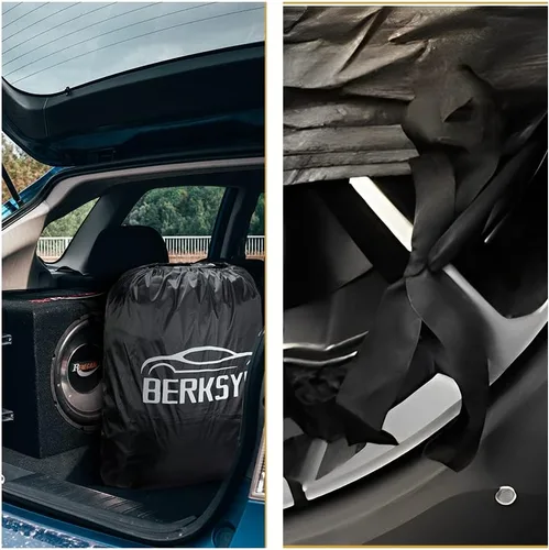 Vista 8 de Funda impermeable para automóvil compatible con Volkswagen New Beetle 1998-2024 para todo tipo de clima, 6 capas, cubierta completa para automóvil