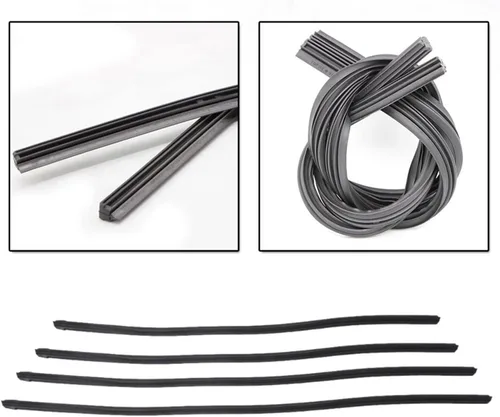 Vista 4 de Tira de relleno de goma para limpiaparabrisas sin soporte, 4 piezas, goma de sustitución de limpiaparabrisas ajustable de tamaño de 26 pulgadas